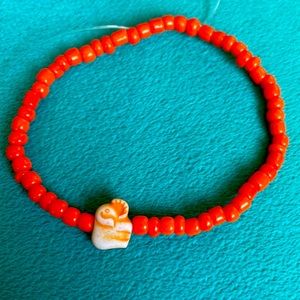 Orange elephant bracelet